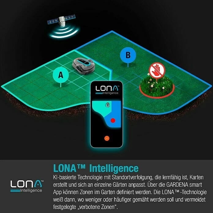 BAUHAUS Gardena Mähroboter Smart SILENO Life Set 1500 18 V, 2 Ah, Max. Flächenempfehlung: 1.500 M² 3 BAUHAUS Gardena Mähroboter Smart SILENO Life Set 1500 18 V, 2 Ah, Max. Flächenempfehlung: 1.500 M² – Bild 3