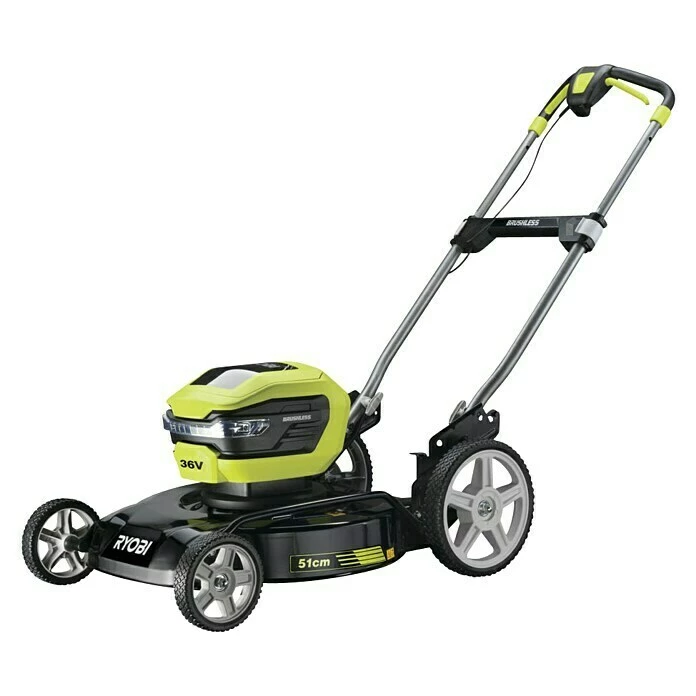 BAUHAUS Ryobi Akku-Rasenmäher RY36LmmX51A-140 36 V, 1 Akku, 4 Ah, Schnittbreite: 51 Cm 1 BAUHAUS Ryobi Akku-Rasenmäher RY36LmmX51A-140 36 V, 1 Akku, 4 Ah, Schnittbreite: 51 Cm