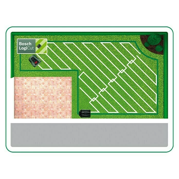 BAUHAUS Bosch Mähroboter Indego M 700 18 V, 2,5 Ah, Max. Flächenempfehlung: 700 M² 6 BAUHAUS Bosch Mähroboter Indego M 700 18 V, 2,5 Ah, Max. Flächenempfehlung: 700 M² – Bild 6