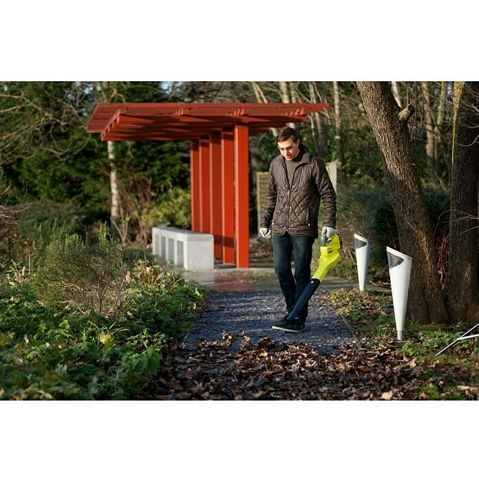 BAUHAUS Ryobi ONE+ Akku-Laubbläser OBL 1820 S 18 V, Li-Ionen, Ohne Akku, Blasgeschwindigkeit: 245 Km/h 2 BAUHAUS Ryobi ONE+ Akku-Laubbläser OBL 1820 S 18 V, Li-Ionen, Ohne Akku, Blasgeschwindigkeit: 245 Km/h – Bild 2