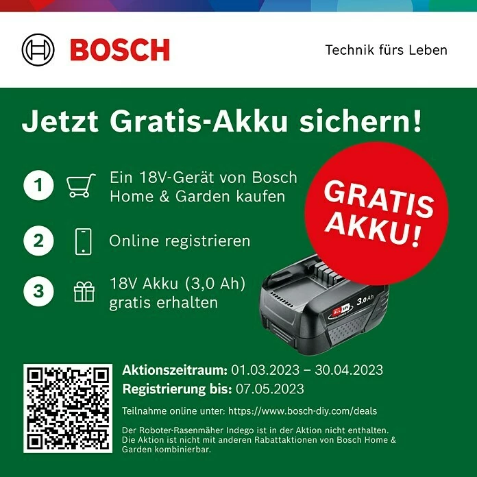 BAUHAUS Bosch 18 V Power For All Akku-Laubbläser ALB 18 LI 18 V, Li-Ionen, 2,5 Ah, 1 Akku, Blasgeschwindigkeit: 210 Km/h 2 BAUHAUS Bosch 18 V Power For All Akku-Laubbläser ALB 18 LI 18 V, Li-Ionen, 2,5 Ah, 1 Akku, Blasgeschwindigkeit: 210 Km/h – Bild 2