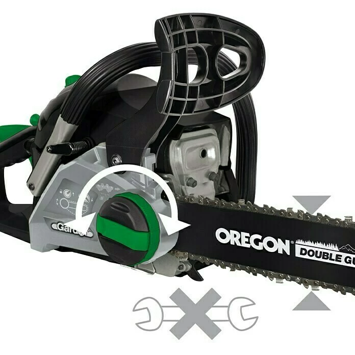 BAUHAUS Gardol Benzin-Kettensäge GMS-E-40EV 1,4 KW, 41 Cm³, Schwertlänge: 40 Cm 2 BAUHAUS Gardol Benzin-Kettensäge GMS-E-40EV 1,4 KW, 41 Cm³, Schwertlänge: 40 Cm – Bild 2