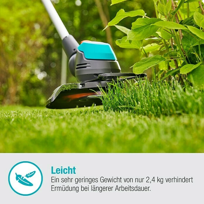 BAUHAUS Gardena EasyCut Akku-Rasentrimmer 23/18V-P4A 18 V, Li-Ionen, Ohne Akku, Schnittbreite: 23 Cm 3 BAUHAUS Gardena EasyCut Akku-Rasentrimmer 23/18V-P4A 18 V, Li-Ionen, Ohne Akku, Schnittbreite: 23 Cm – Bild 3