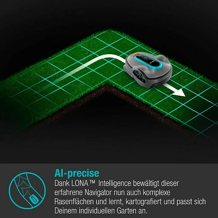 BAUHAUS Gardena Mähroboter Smart SILENO Life Set 750 18 V, 2 Ah, Max. Flächenempfehlung: 750 M² 2 BAUHAUS Gardena Mähroboter Smart SILENO Life Set 750 18 V, 2 Ah, Max. Flächenempfehlung: 750 M² – Bild 2