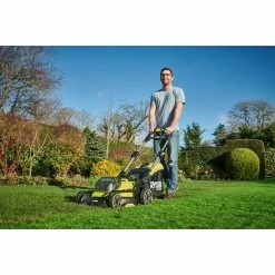 BAUHAUS Ryobi ONE+ Akku-Rasenmäher RY18LMX40B-240 18 V, 2 Akkus, 4 Ah, Schnittbreite: 40 Cm -Bosch Shop 12 409