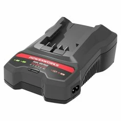 BAUHAUS Powerworks Dual Voltage Ladegerät P2448C Passend Für: Powerworks Geräte 24/48 V