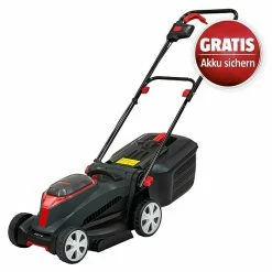 BAUHAUS AL-KO Bosch Home & Garden Compatible Akku-Rasenmäher Klappbarer Holm 18 V, 2 Akkus, 2,5 Ah, Schnittbreite: 32 Cm