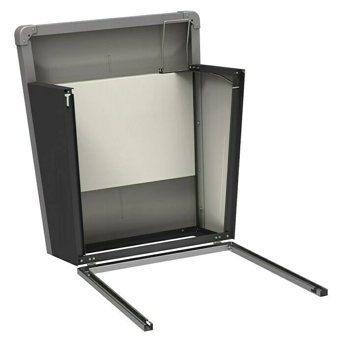 BAUHAUS Biohort Mähroboter-Garage Charly 90 X 78 X 49 Cm, Quarzgrau Metallic 2 BAUHAUS Biohort Mähroboter-Garage Charly 90 X 78 X 49 Cm, Quarzgrau Metallic – Bild 2